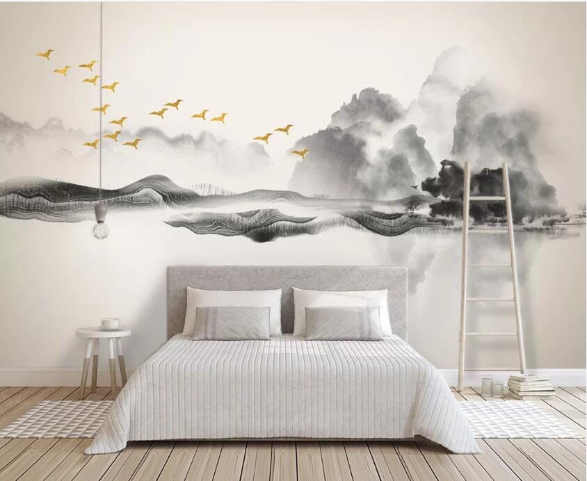 3D Ink Landscape 2199 Wall Murals Wallpaper AJ Wallpaper 2 