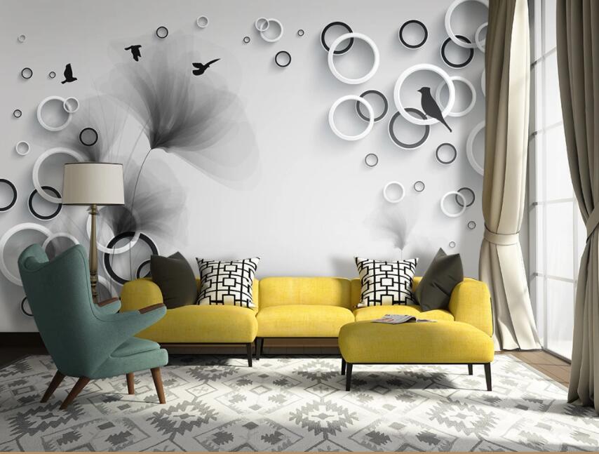 3D Geometric Circle 1212 Wall Murals Wallpaper AJ Wallpaper 2 