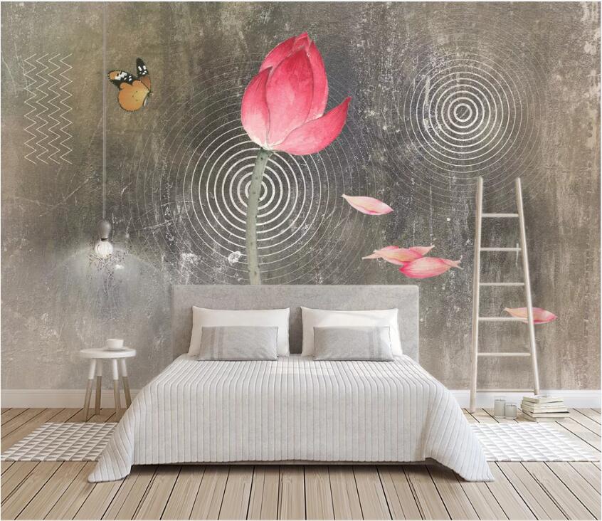 3D Lotus 917 Wall Murals Wallpaper AJ Wallpaper 2 