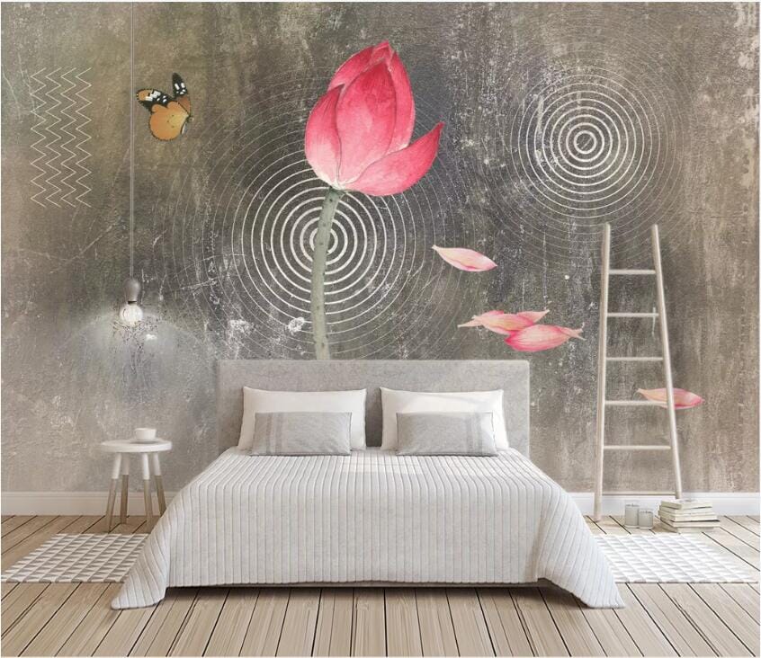 3D Lotus Bloom 2192 Wall Murals Wallpaper AJ Wallpaper 2 