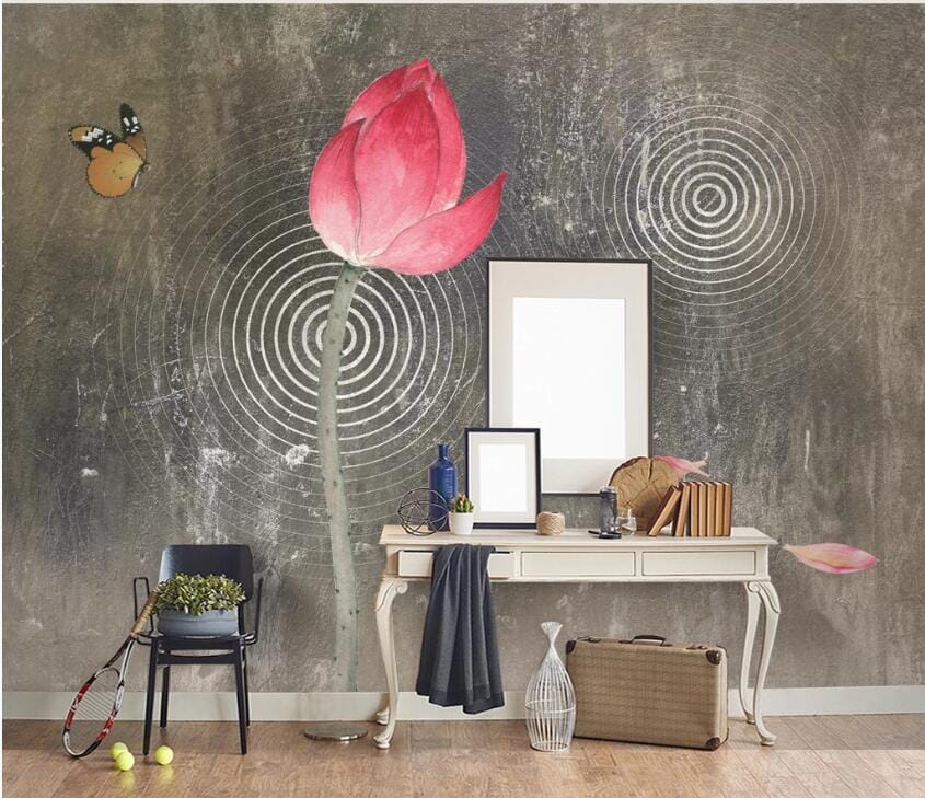 3D Lotus Bloom 2192 Wall Murals Wallpaper AJ Wallpaper 2 