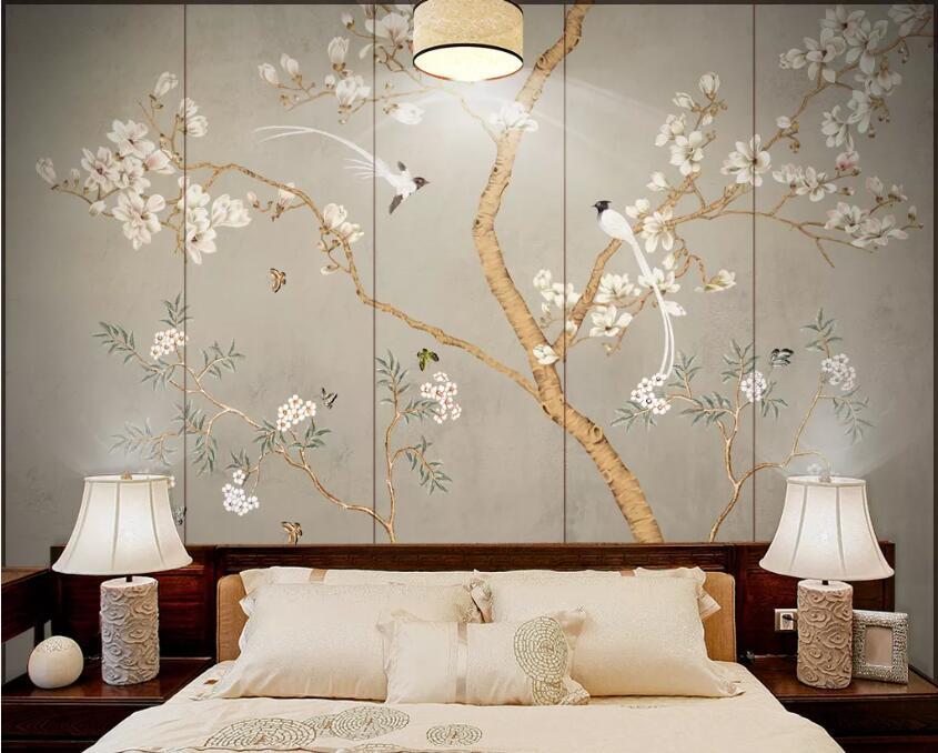 3D Birds And Flowers 870 Wall Murals Wallpaper AJ Wallpaper 2 