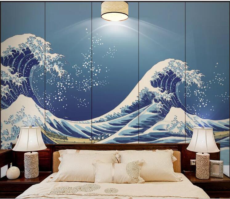 3D Stormy Waves 835 Wall Murals Wallpaper AJ Wallpaper 2 