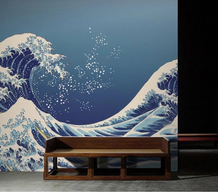 3D Stormy Waves 835 Wall Murals Wallpaper AJ Wallpaper 2 