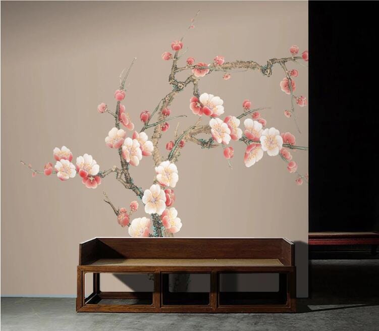 3D Peach Blossom 2114 Wall Murals Wallpaper AJ Wallpaper 2 