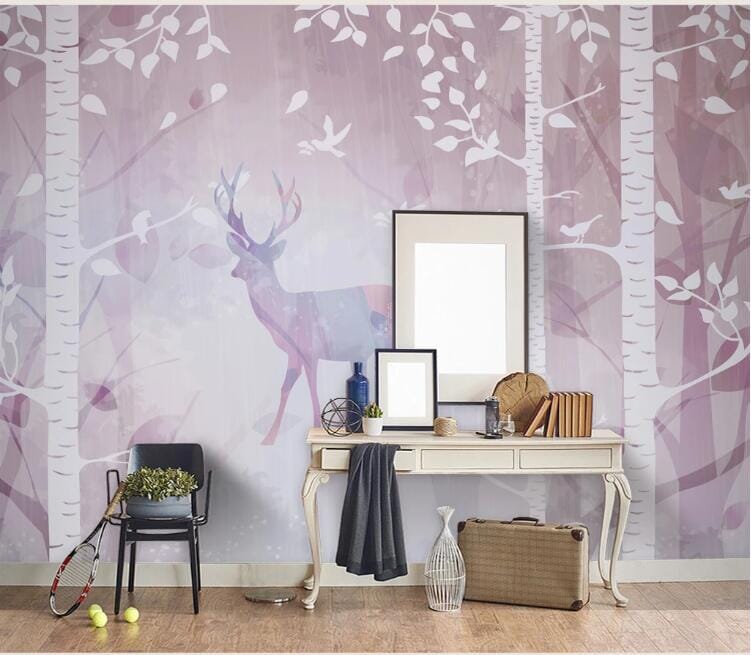 3D Forest Deer 2126 Wall Murals Wallpaper AJ Wallpaper 2 