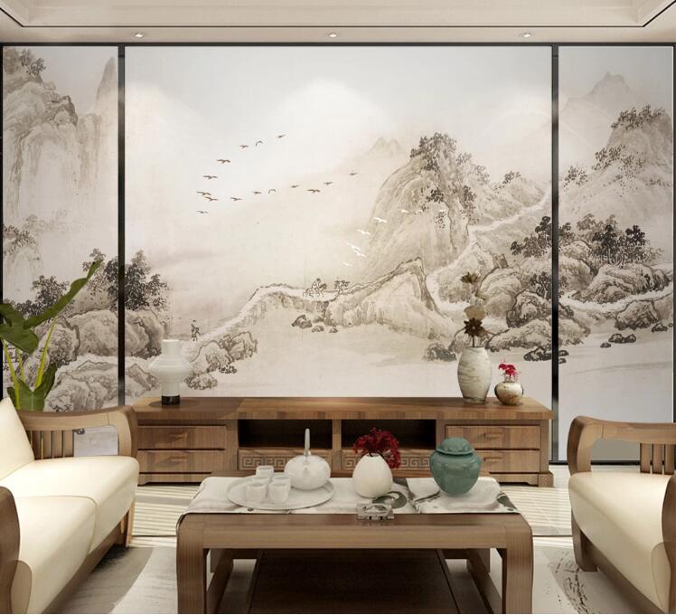 3D Valley Forest 633 Wall Murals Wallpaper AJ Wallpaper 2 