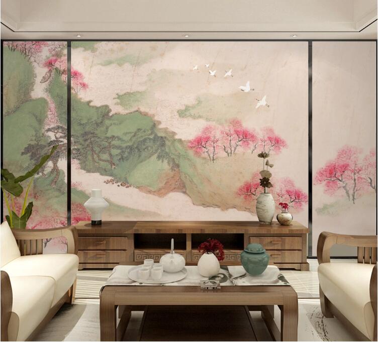 3D Lotus Pond 431 Wall Murals Wallpaper AJ Wallpaper 2 