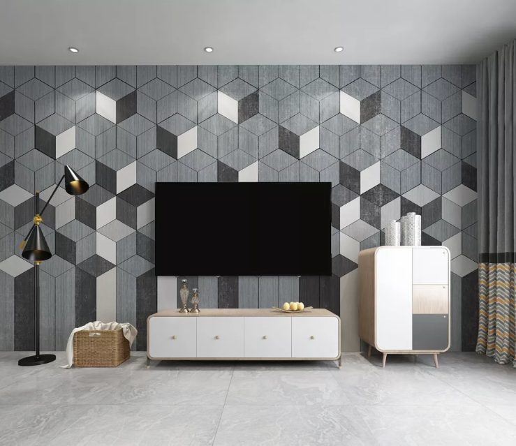 3D Small Square WC2604 Wall Murals