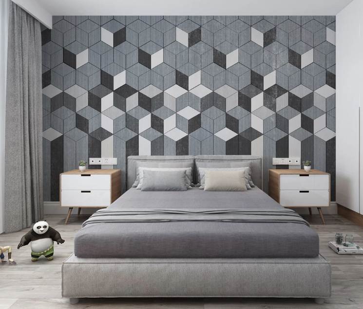 3D Small Square WC2604 Wall Murals