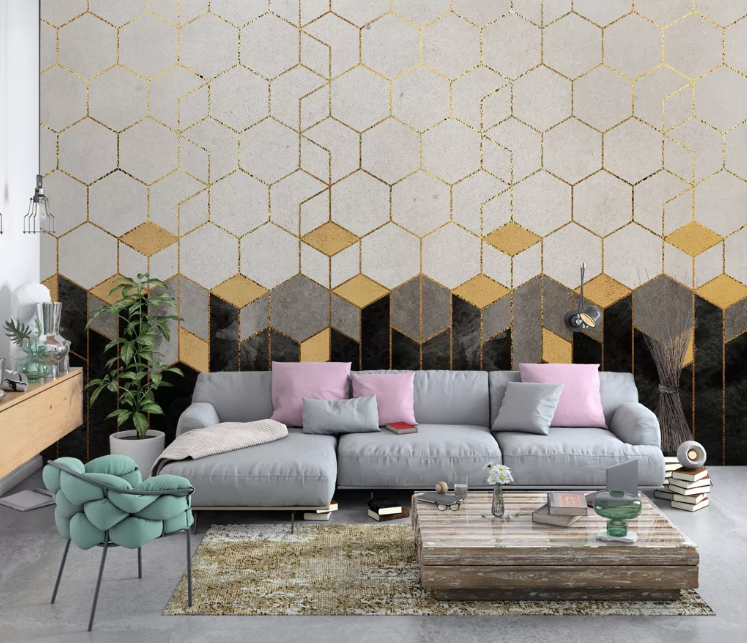 3D Black Diamond WC2531 Wall Murals