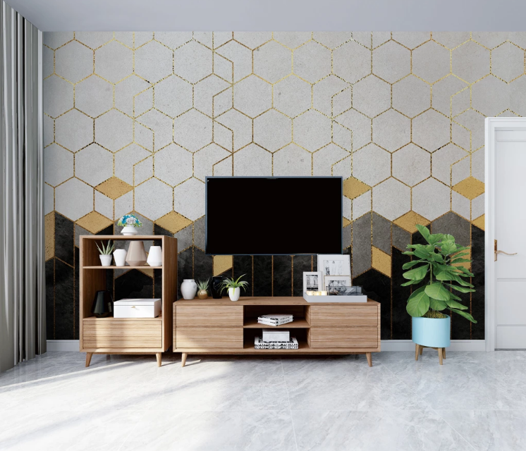 3D Black Diamond WC2531 Wall Murals