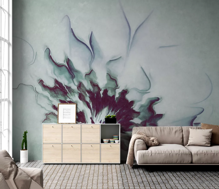 3D Abstract Flower WC2518 Wall Murals