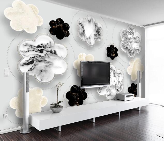 3D Flower Shape WC2162 Wall Murals