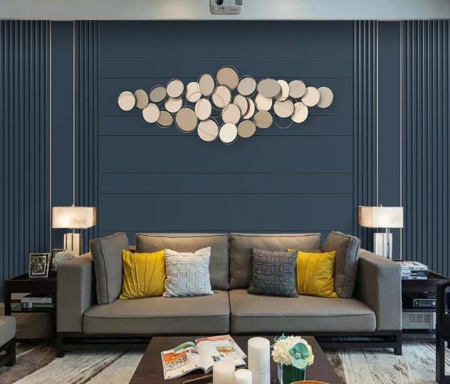 3D Gold Decoration WC1756 Wall Murals