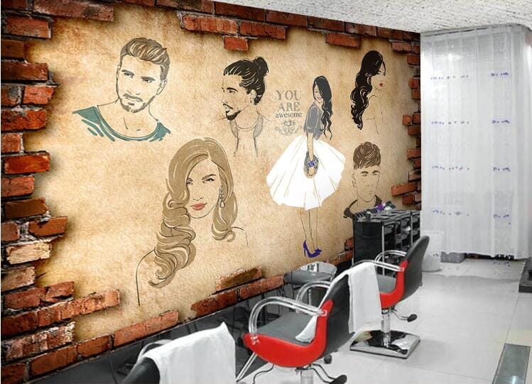 3D Signature Hairstyle 1510 Wall Murals Wallpaper AJ Wallpaper 2 