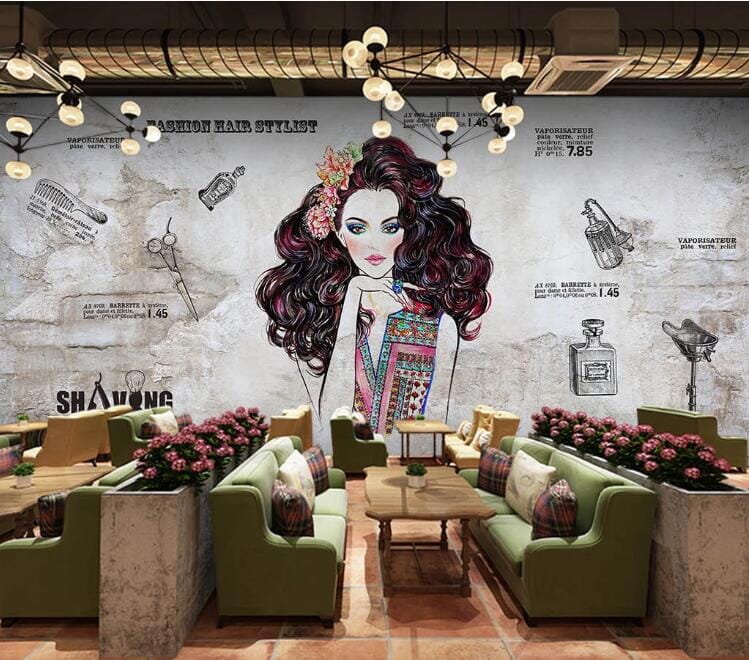 3D Flower Girl 1575 Wall Murals Wallpaper AJ Wallpaper 2 