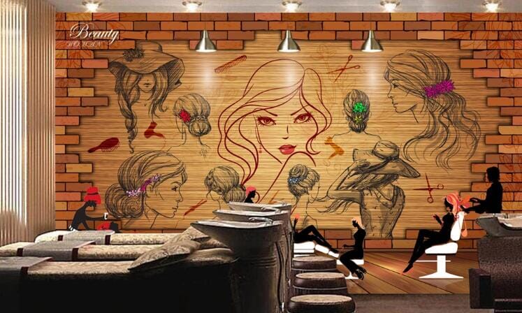 3D Cute Girl 1502 Wall Murals Wallpaper AJ Wallpaper 2 