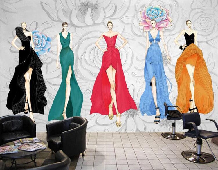 3D Colorful Dress 1599 Wall Murals Wallpaper AJ Wallpaper 2 