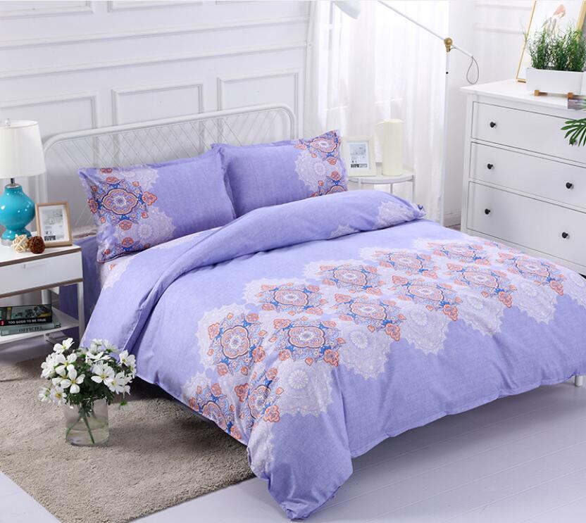 3D Light Purple 1207 Bed Pillowcases Quilt