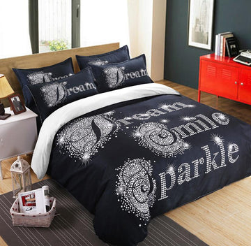 3D Black Dream 1027 Bed Pillowcases Quilt