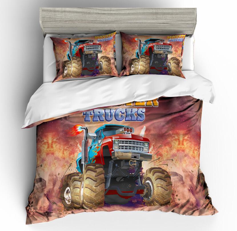 3D Big Tire Car 1145 Bed Pillowcases Quilt