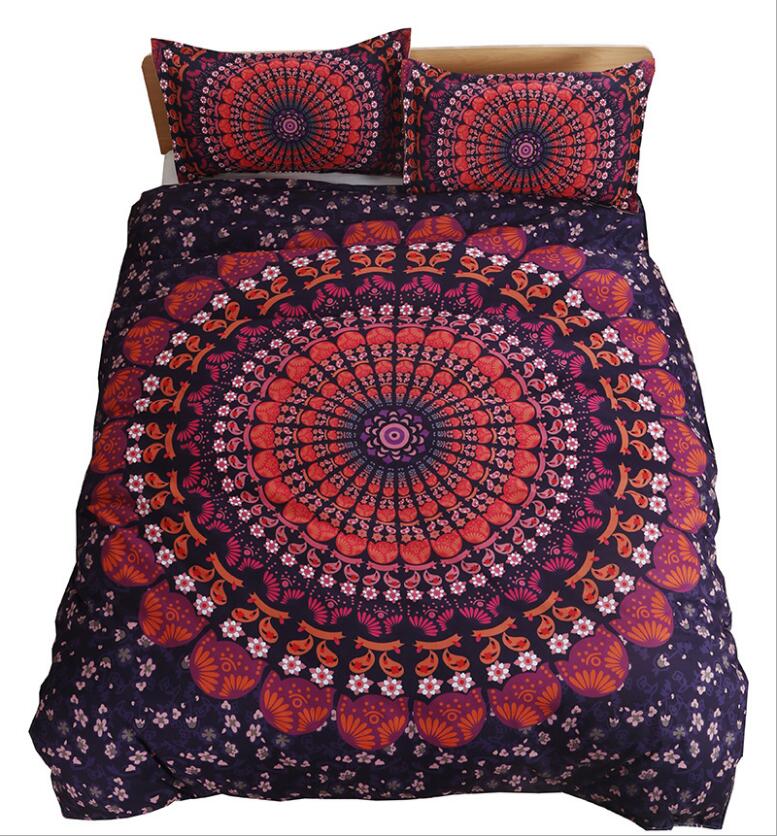 3D Red Circle Totem 1030 Bed Pillowcases Quilt