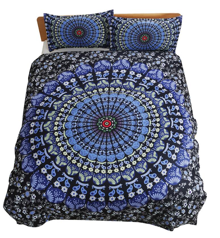 3D Blue Pattern Lines 1038 Bed Pillowcases Quilt