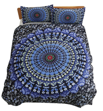 3D Blue Pattern Lines 1038 Bed Pillowcases Quilt