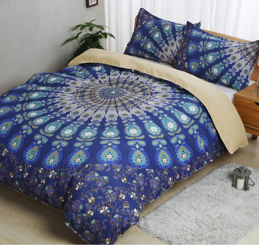 3D Blue Totem 1039 Bed Pillowcases Quilt