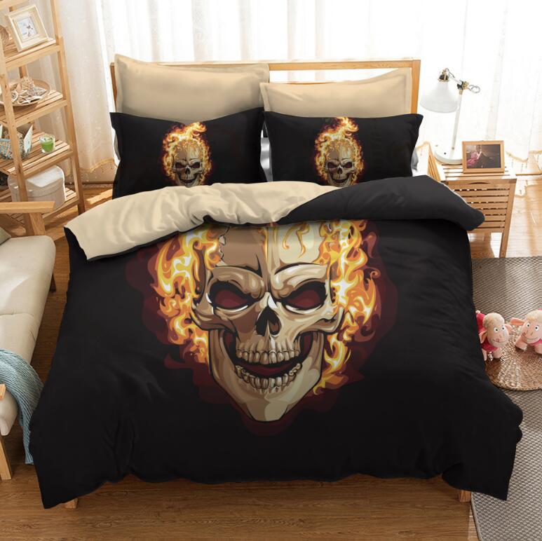 3D Fire Of Death 6033 Bed Pillowcases Quilt