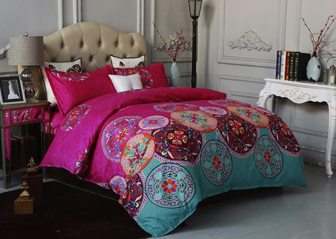 3D Circle Pattern 6057 Bed Pillowcases Quilt