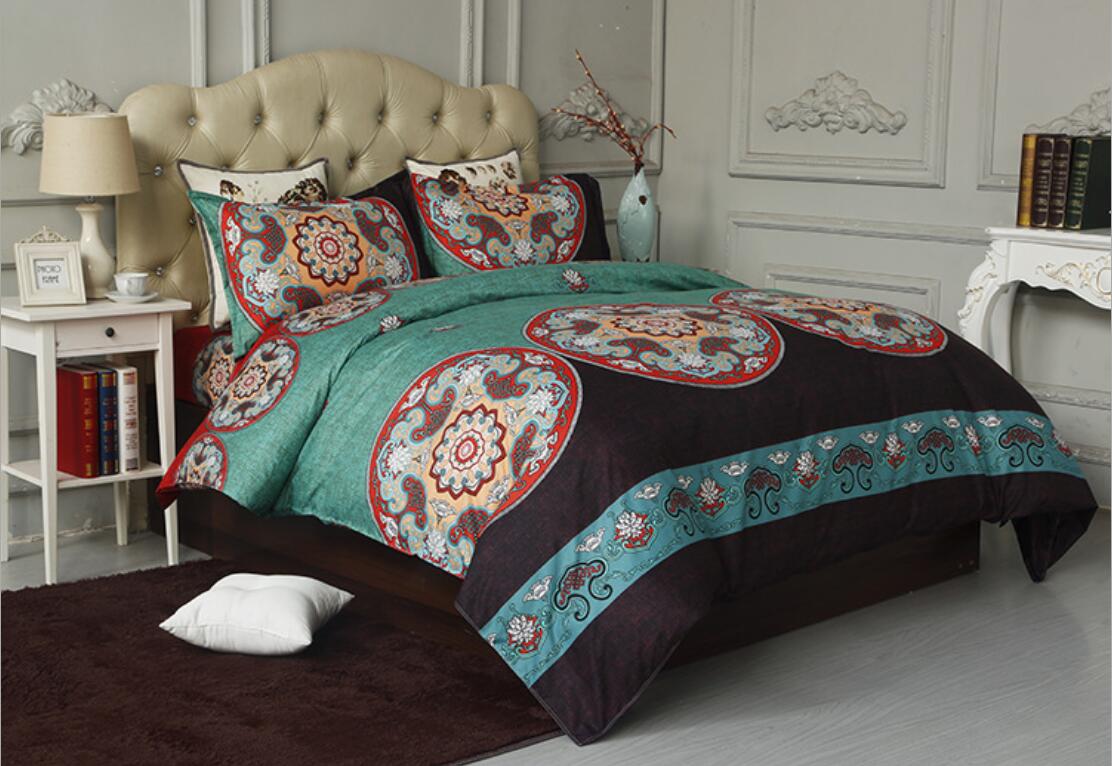 3D Green Pattern 6035 Bed Pillowcases Quilt