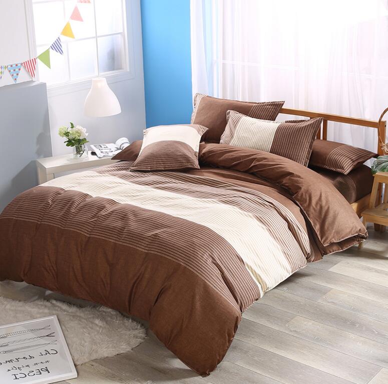 3D Rice Coffee Stitching 1195 Bed Pillowcases Quilt
