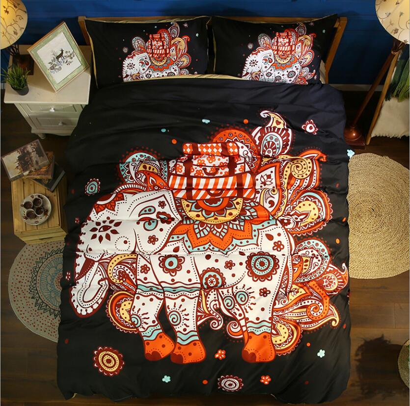 3D Elephant Pattern 1097 Bed Pillowcases Quilt