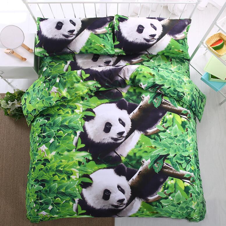 3D Panda 6050 Bed Pillowcases Quilt