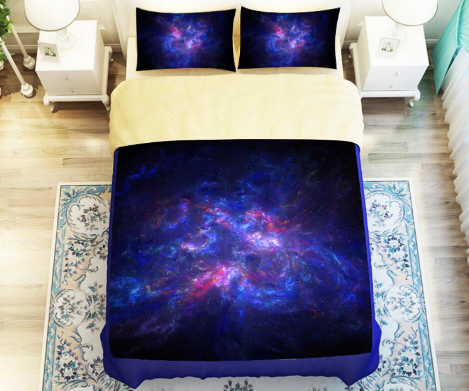 3D Starry Sky 6048 Bed Pillowcases Quilt