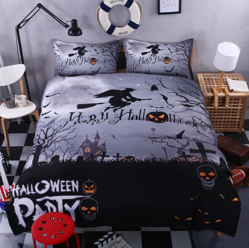 3D Ghostly Halloween 1130 Bed Pillowcases Quilt