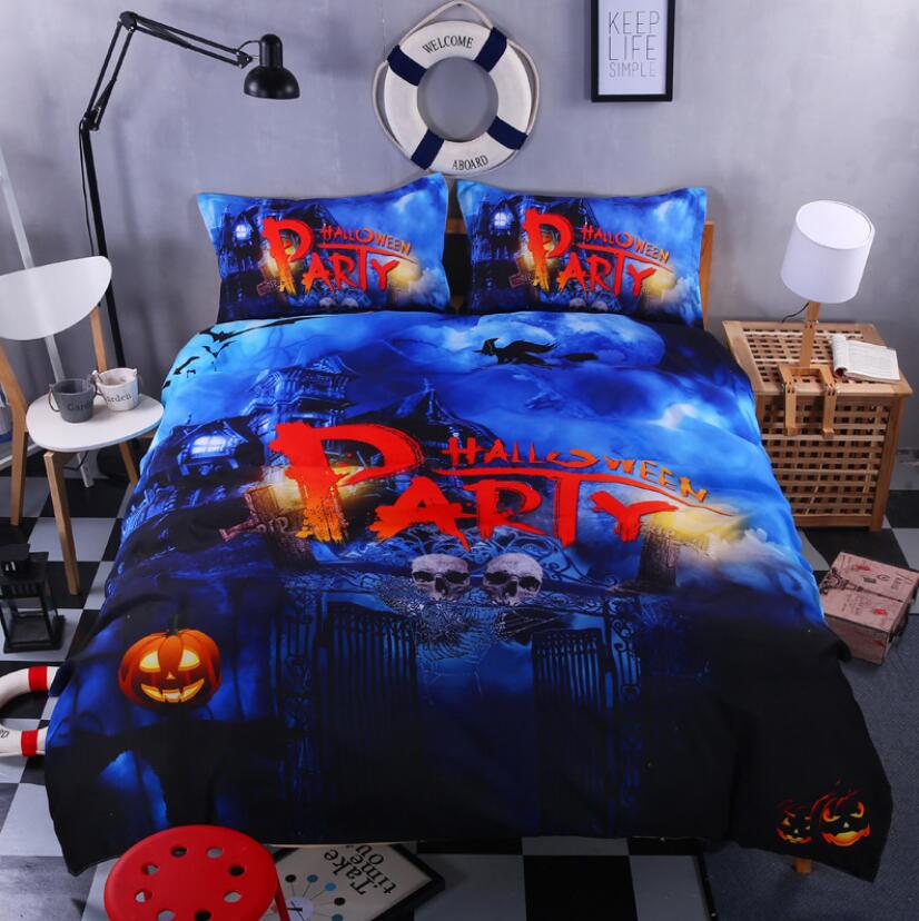 3D Halloween Party 6040 Bed Pillowcases Quilt