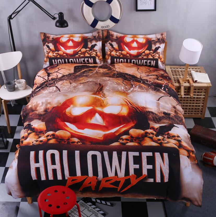 3D Pumpkin Lantern 1199 Bed Pillowcases Quilt