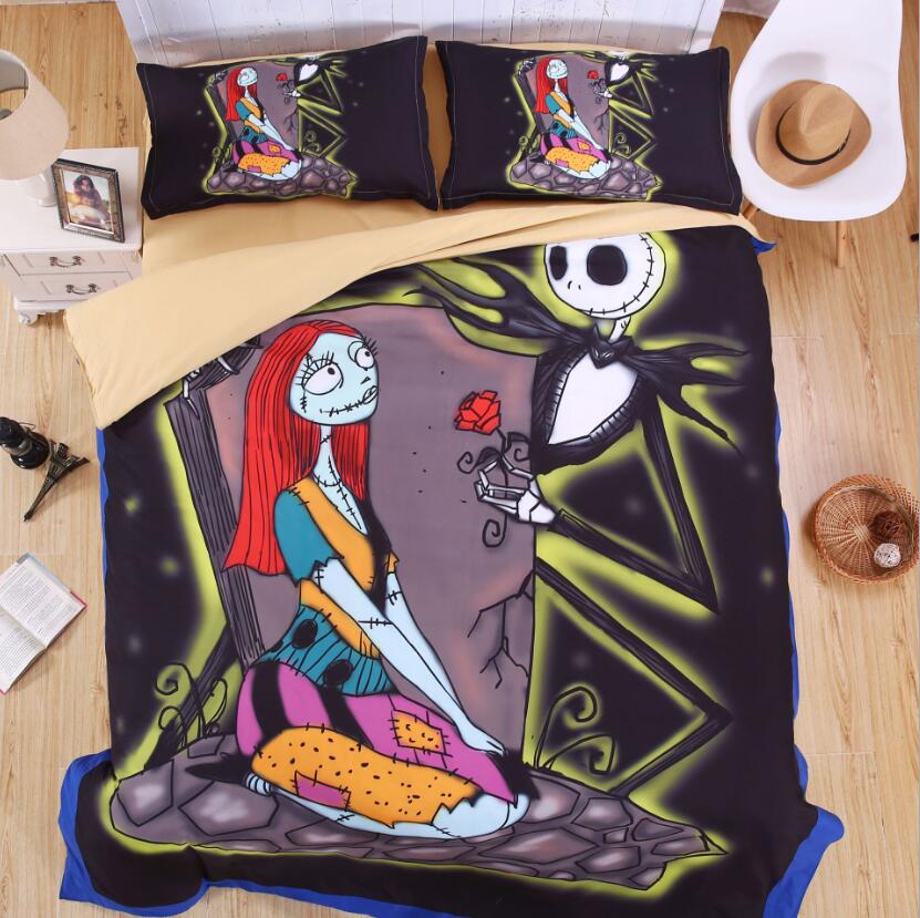 3D Zombie Couple Rose 6020 Bed Pillowcases Quilt