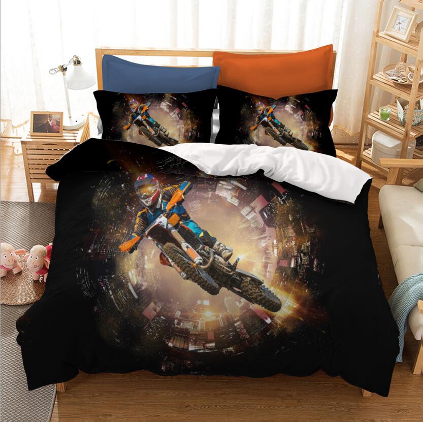 3D Ride A Motorcycle 1068 Bed Pillowcases Quilt