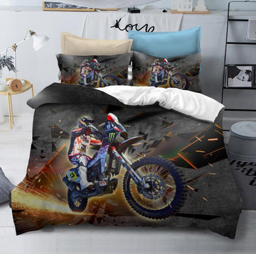 3D Motorcycle Spark 1072 Bed Pillowcases Quilt