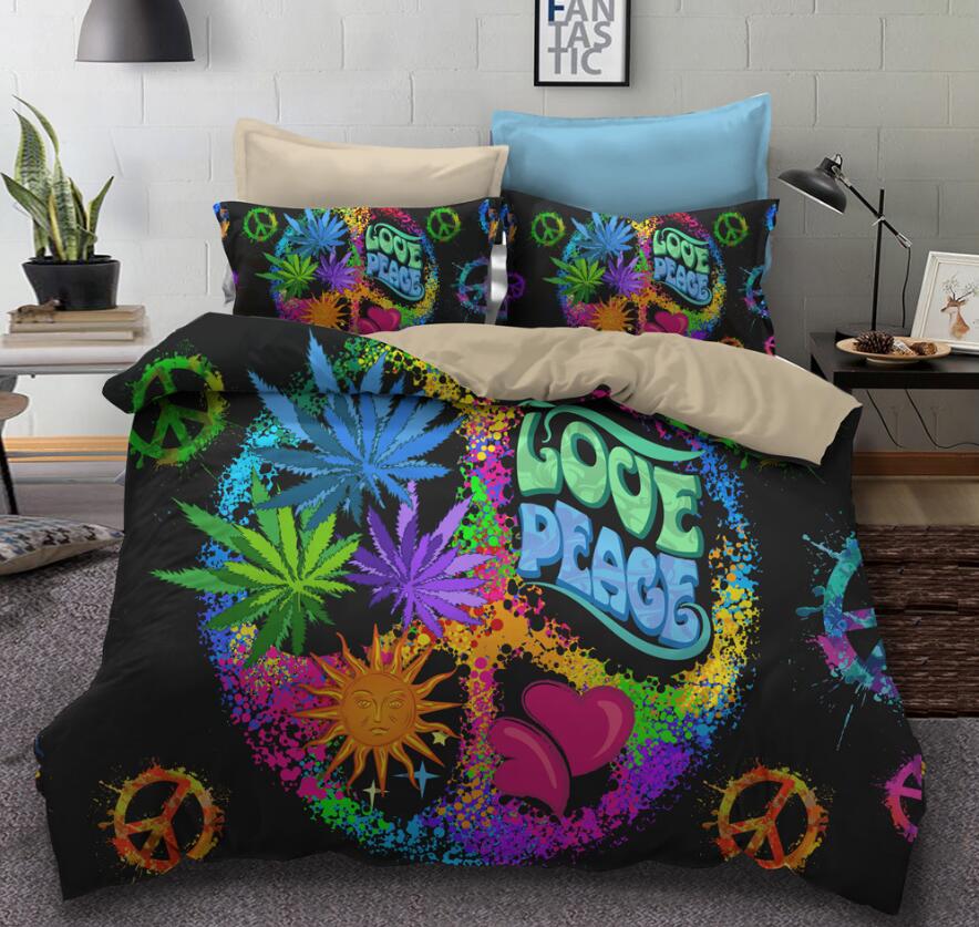 3D Color Flat Symbol 1003 Bed Pillowcases Quilt