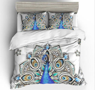 3D Pattern Peacock 6075 Bed Pillowcases Quilt