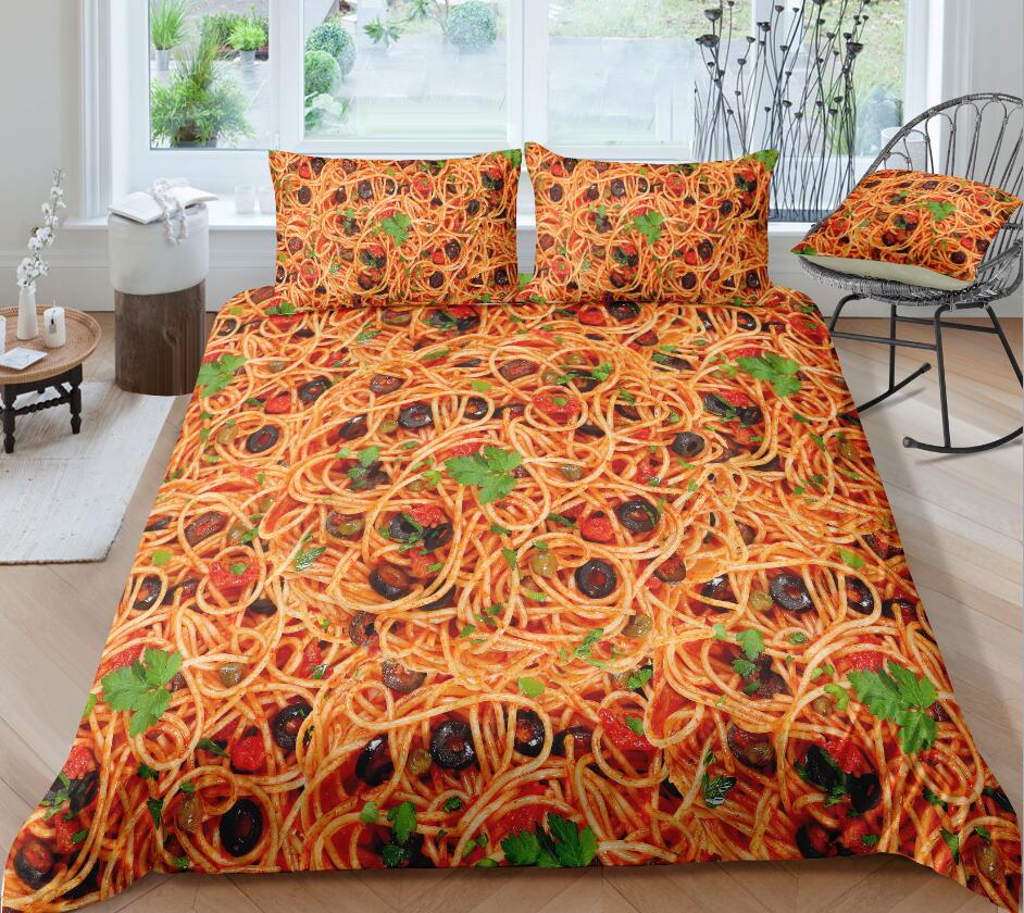 3D Pasta 6059 Bed Pillowcases Quilt