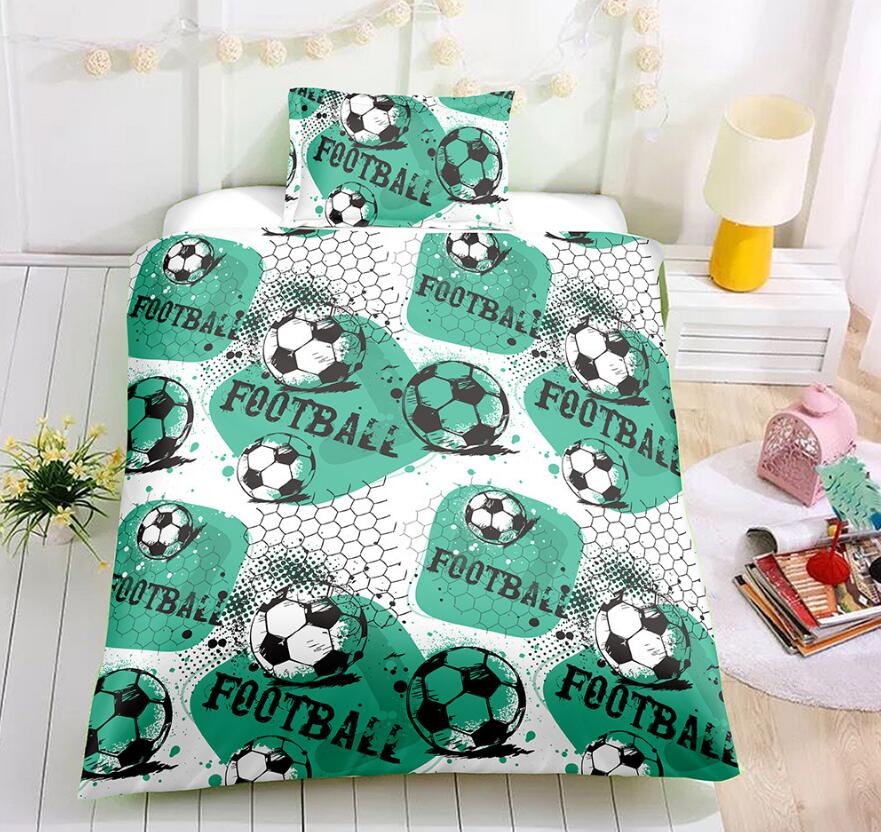 3D Football 6079 Bed Pillowcases Quilt