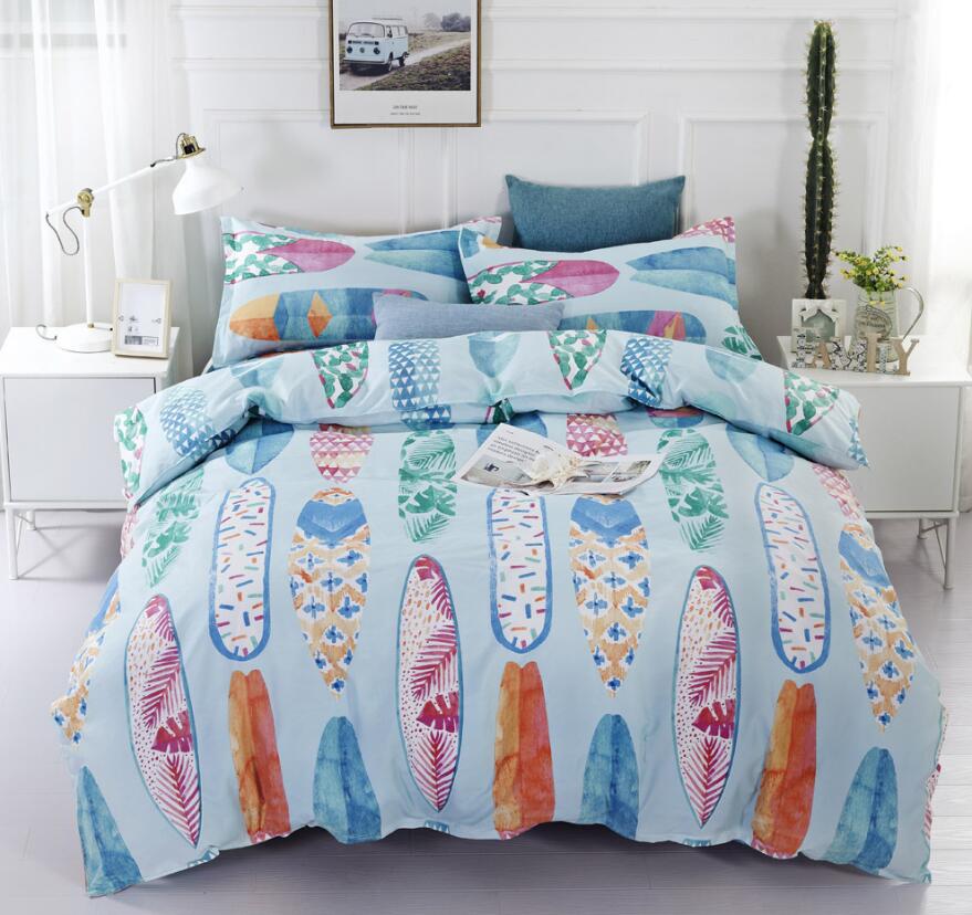 3D Watercolor Surfboard 6028 Bed Pillowcases Quilt