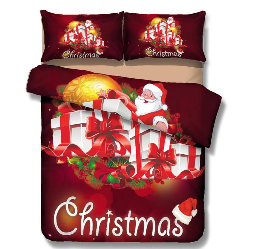 3D Christmas Gift 6014 Bed Pillowcases Quilt