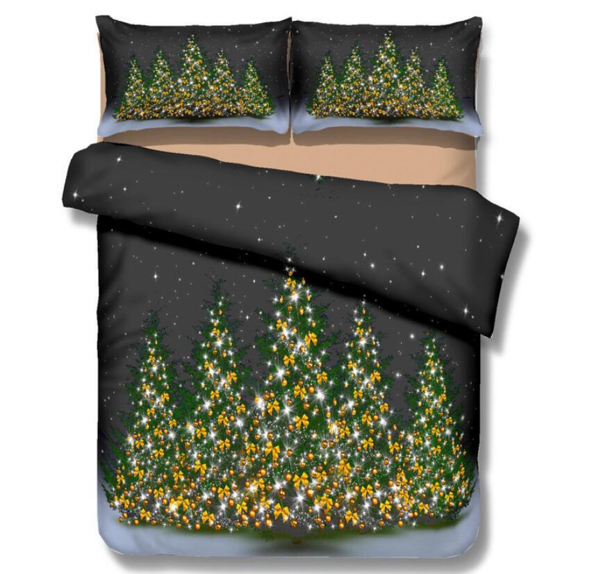 3D Christmas Tree 6017 Bed Pillowcases Quilt